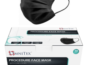 zwarte medische mondkapjes