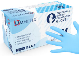 Nitril wegwerphandschoenen blauw